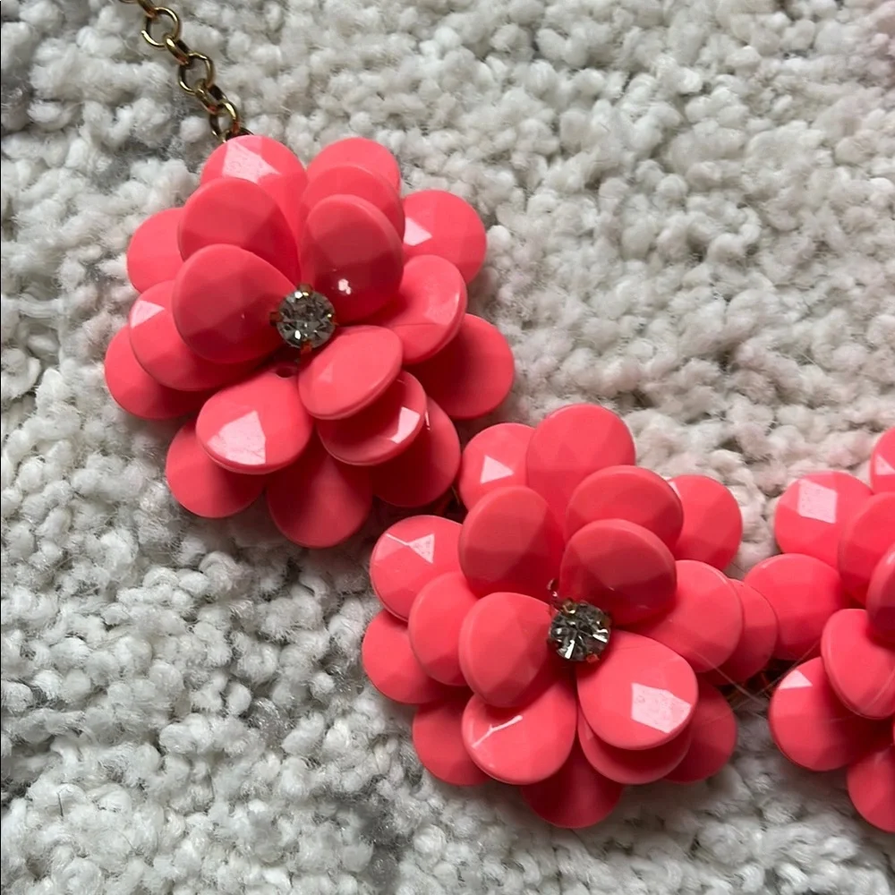 J.Crew Pink Floral Necklace - Picture 6 of 7
